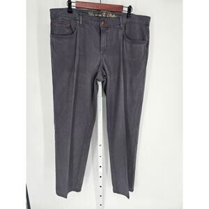 Cookie Johnson Women Gray Mid Rise Boyfriend Slim Leg Button Closer Jean Size 36